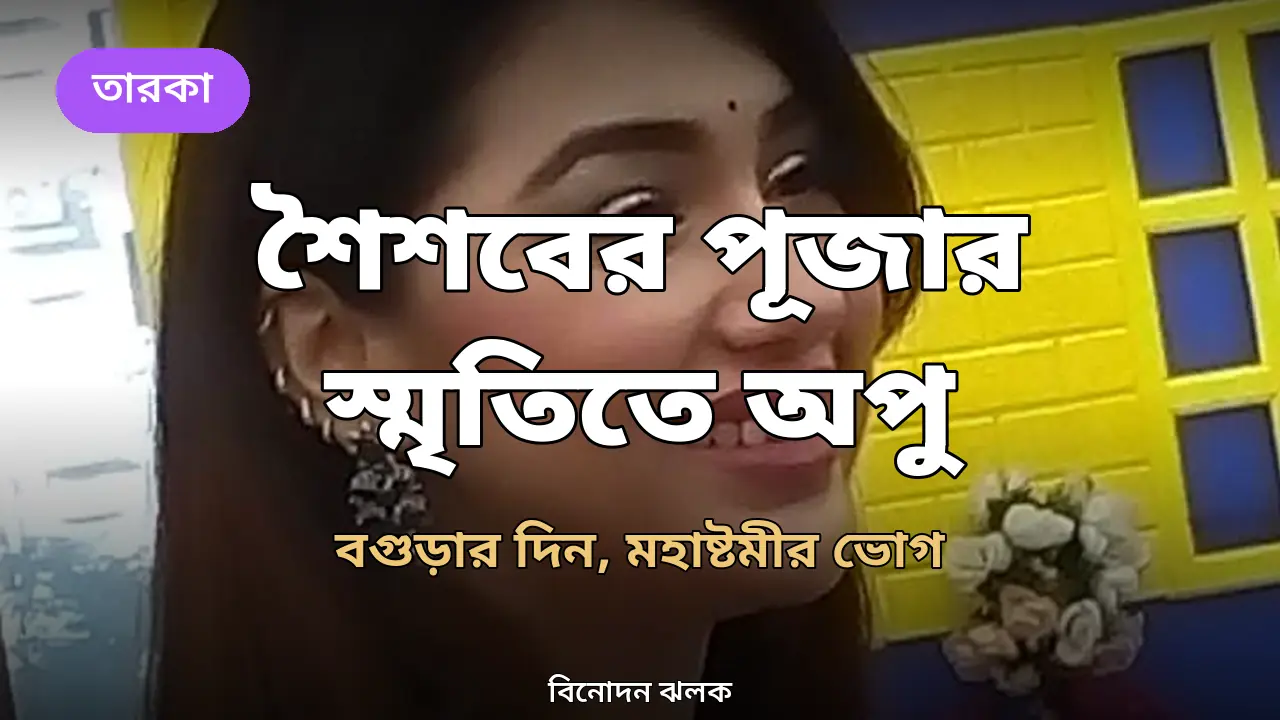শৈশবের পূজার স্মৃতিতে আজও ডুব দেন অপু বিশ্বাস