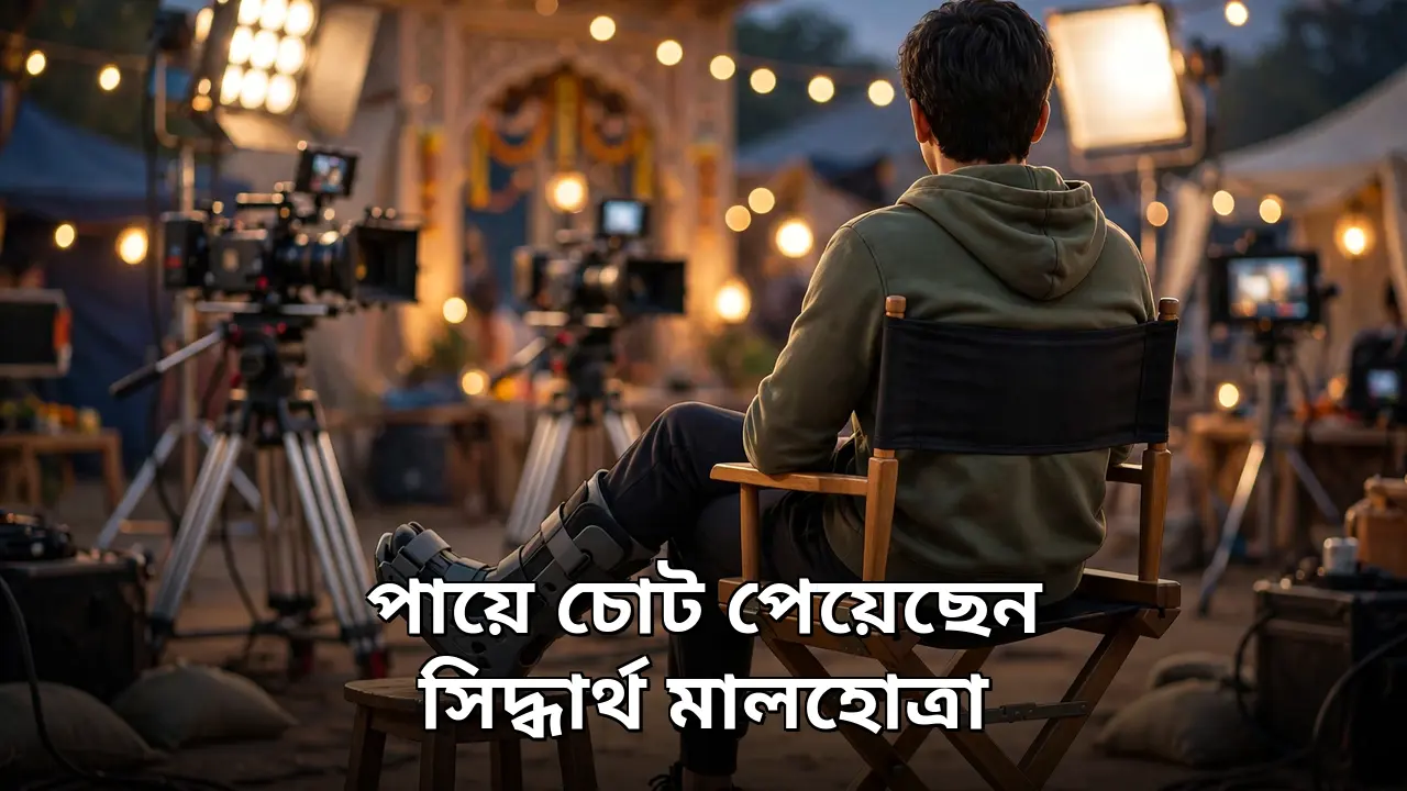 পায়ে চোট পেয়েছেন সিদ্ধার্থ মালহোত্রা, ওয়াকিং বুট পরা ছবি শেয়ার করলেন